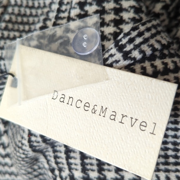 Dance & Marvel Black & White Houndstooth Fringed Pants - Picture 16 of 16